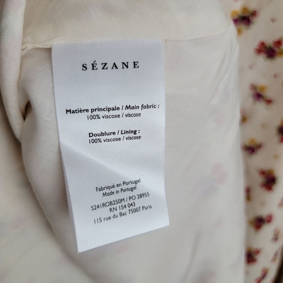 Sezane Salie Dress in Mindy Print size 38 NWT - Picture 8 of 11